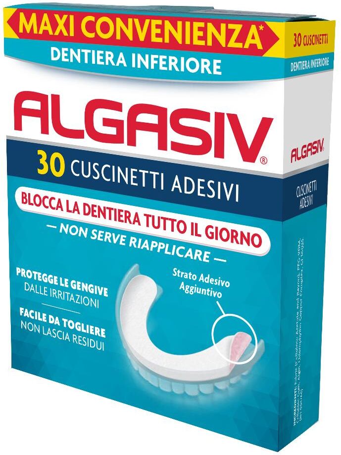 combe italia srl algasiv 30 cuscinetti adesivi dentiera inferiore