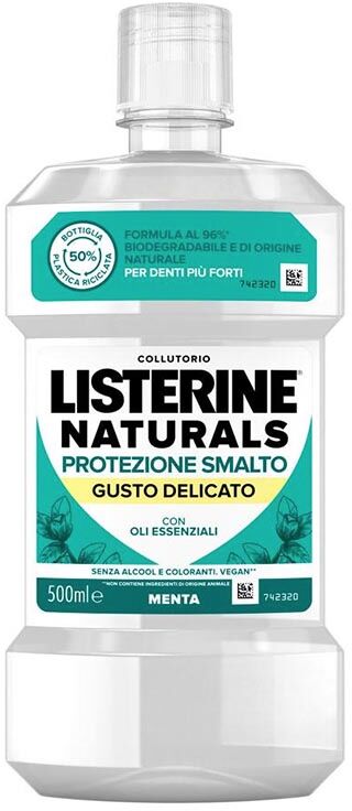 Johnson & Johnson Listerine Igiene Orale Quotidiana Naturals Protezione Smalto 200 ml