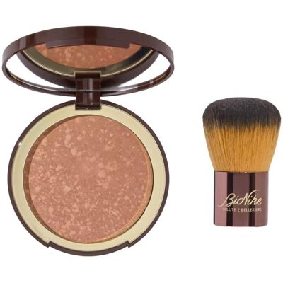 Bionike Defence Color Bronze Kit Golden Moon terra compatta 18 g con pennello kabuki Bionike Defence Color Bronze Kit Golden Moon terra compatta 18 g con pennello kabuki