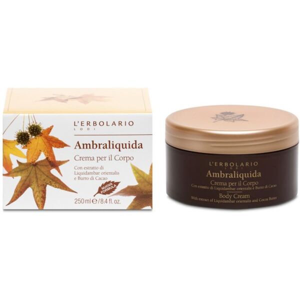 l'erbolario srl ambraliquida crema corpo 250ml