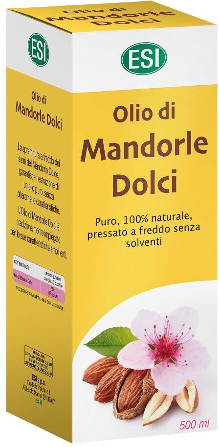 esi srl esi  pelle e depurazione olio mandorle dolci integratore alimentare 500 ml