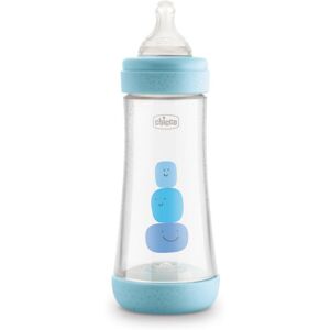 Chicco Biberon Perfect 5 Boy In Silicone 3 Fori Flusso Veloce 300 Ml