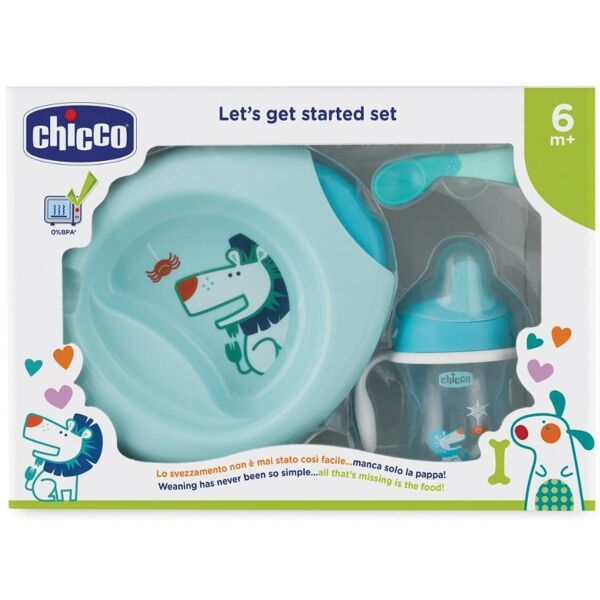 chicco ch set pappa 12m+ azzurro