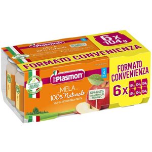 PLASMON (HEINZ ITALIA SpA) Plasmon Omogeneizzato Mela 6 X 104 G