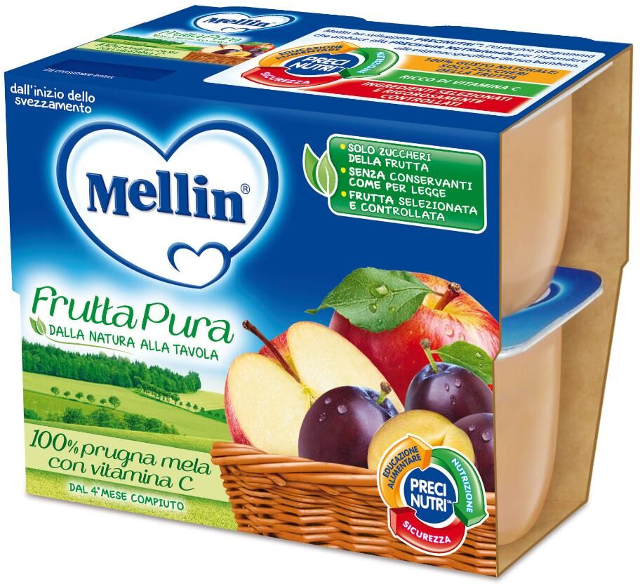 MELLIN Fr.Pura Prug/Mela4x100g