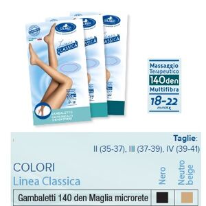 DESA PHARMA Srl Sauber  Dispositivi Medici Classic Gambaletto 140 Den 18-22mm tg 3 Beige