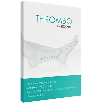 SIGVARIS Srl Sigvaris Thrombo AG Calza Coscia M/L – Antiembolia 18 mmHg, Punta Aperta, Bianco Taglia M Lungo SIGVARIS Srl Sigvaris Thrombo AG Calza Coscia M/L – Antiembolia 18 mmHg, Punta Aperta, Bianco Taglia M Lungo