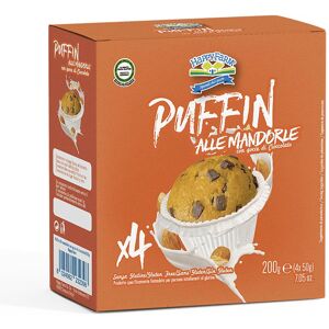 HAPPY FARM CO. Srl Happy Farm Alimenti senza Glutine Merendine Puffin Mandorle e Cioccolato 160 g