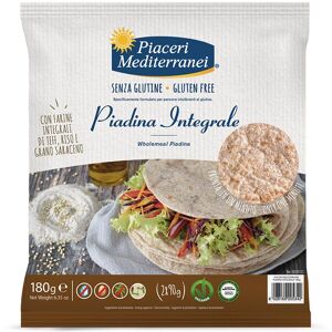 EUROSPITAL SpA Eufarma Linea Senza Glutine Piaceri Mediterranei Pane e Forno Piadina Integrale 180 g