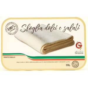 LABORATORIO GRAZIOSI Srl Laboratorio Graziosi Alimenti senza Glutine Preparati Base Sfoglia Dolci/Salati Prodotto Congelato 350 g