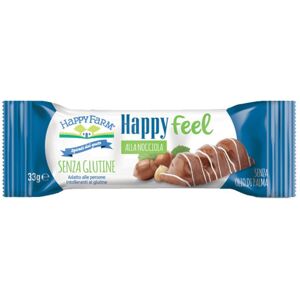 HAPPY FARM CO. Srl Happy Farm Alimenti senza Glutine Snack Happy Feel Dolcezze alla Nocciola Monoporzione 33 g