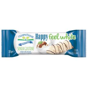 HAPPY FARM CO. Srl Happy Farm Alimenti senza Glutine Snack Happy Feel White Wafer Ricoperto di Cioccolato Bianco 33 g