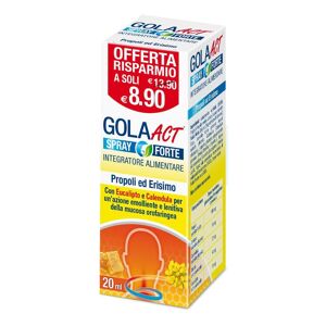 F&F Srl Gola Act Spray Forte Propoli Erisimo Protezione della Gola 20 ml