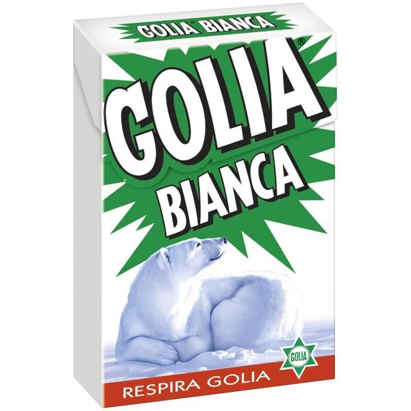 perfetti van melle italia srl golia bianca caramelle liquirizia/menta 49g