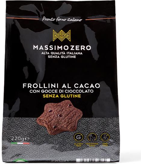 massimo zero srl massimo zero alimenti senza glutine prodotti da forno frollini cacao 220 g