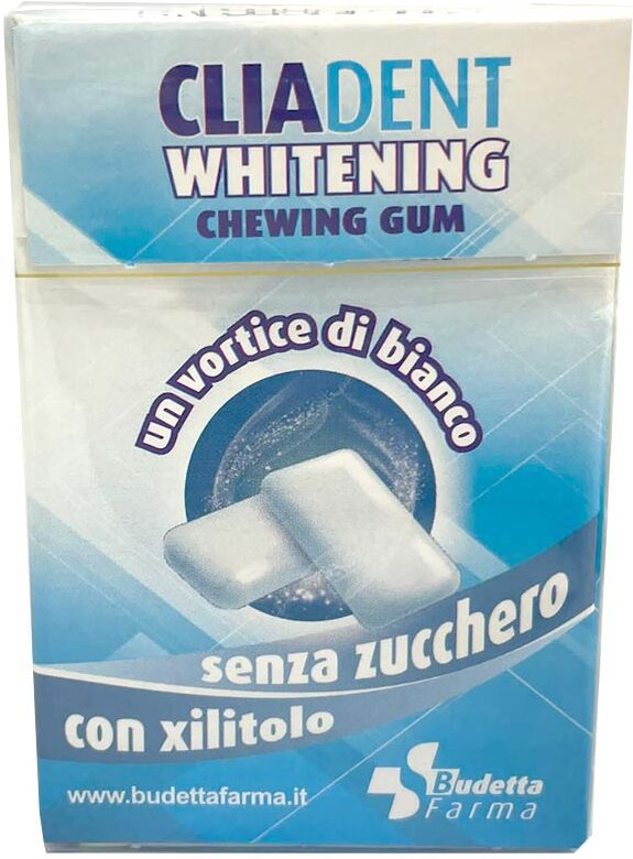 budetta farma srl cliadent whitening chewing gum 17 gomme