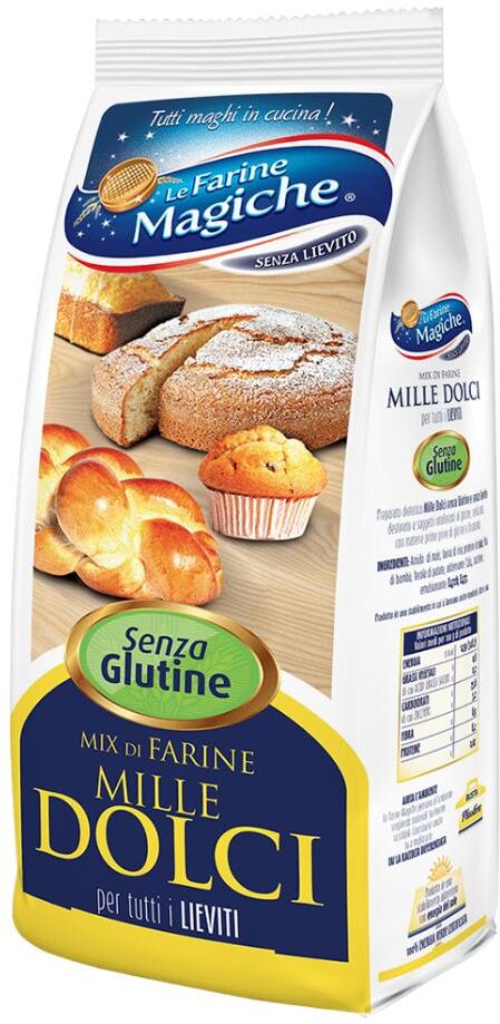 ipafood srl lo conte alimenti senza glutine farine magic preparati e impasti mix mille dolci con lievito 500 g