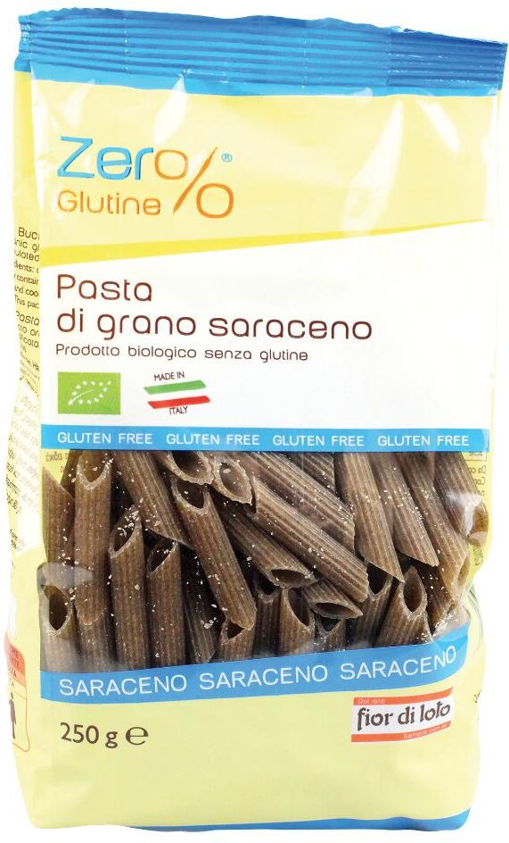 BIOTOBIO Srl Il Fior Di Loto Zero% Glutine Penne Grano Saraceno Integrale 250 G