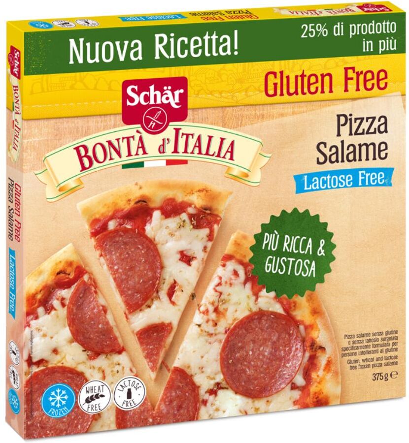 DR.SCHAR SpA Schar Alimentazione Senza Glutine Pizza al Salame Surgelata 1 Pizza