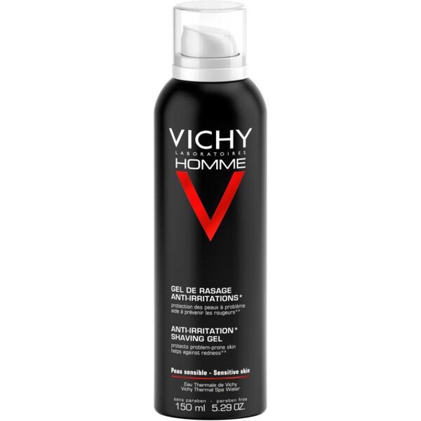 vichy homme gel mousse da barba anti-irritazioni uomo pelli sensibili 150 ml