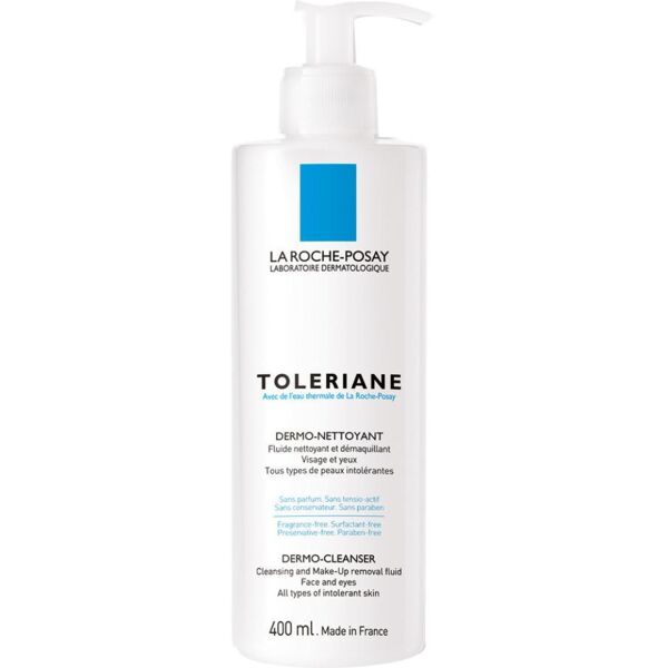 l'oreal la roche posay  toleriane dermo detergente struccante viso occhi 400 ml