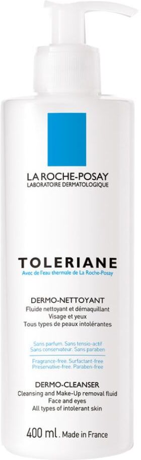 l'oreal la roche posay  toleriane dermo detergente struccante viso occhi 400 ml