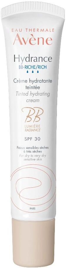 eau thermale avene hydrance creme ricca teinte' velluto bb 40 ml