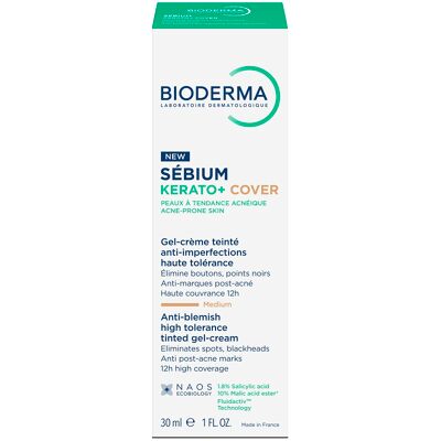 Bioderma Sebium - Kerato+ Cover Gel Crema Colorata 2 in 1 Coprenza Elevata 30 ml Bioderma Sebium - Kerato+ Cover Gel Crema Colorata 2 in 1 Coprenza Elevata 30 ml