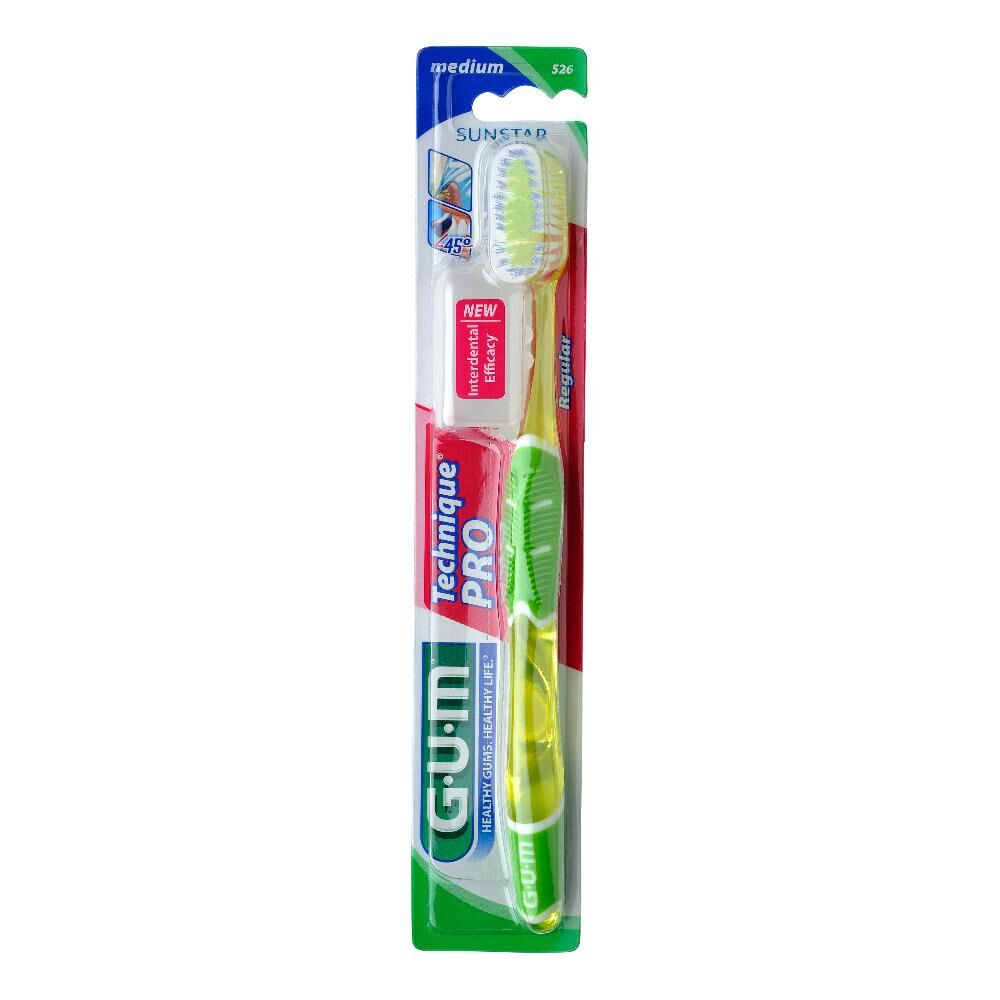 sunstar italiana srl gum technique pro 526 spazzolino medio regular igiene dentale quotidiana