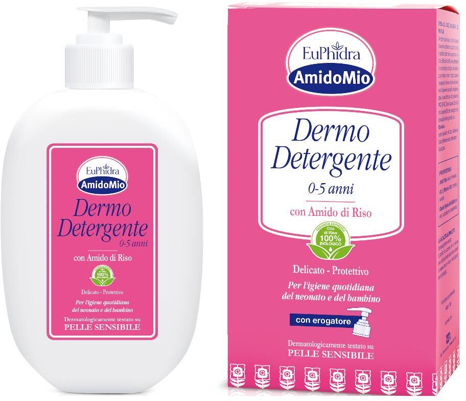 zeta farmaceutici spa euphidra amidomio dermo detergente delicato pelli sensibili 0-5 anni 400ml