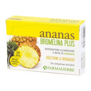 FARMADERBE Srl Farmaderbe Ananas Bromelina Plus 30 Compresse