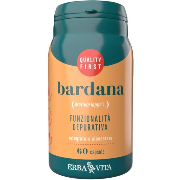 erba vita integratori alimentari a base vegetale bardana depurativa riequilibrante 60 capsule