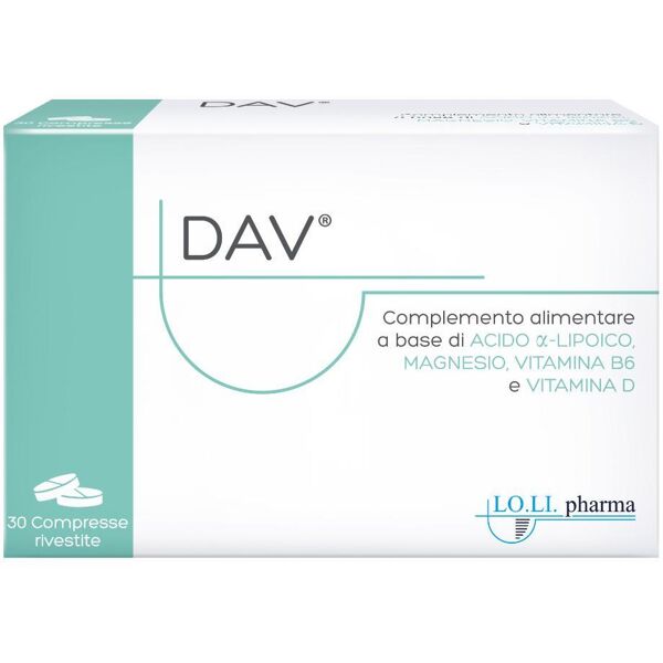 lo.li.pharma srl dav integratore alimentare 30 compresse rivestite