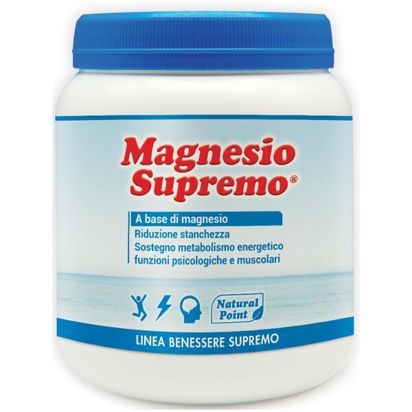 natural point srl magnesio supremo integratore contro stanchezza e affaticamento 300 g