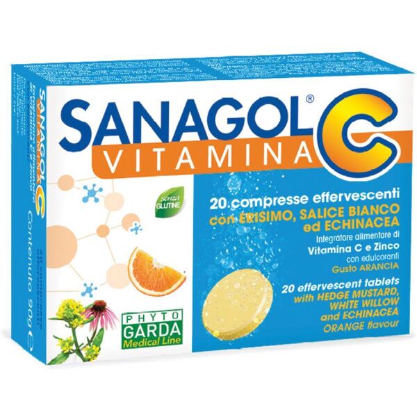 named srl phytogarda  rimedi naturali sanagol c integratore 20 compresse effervescent