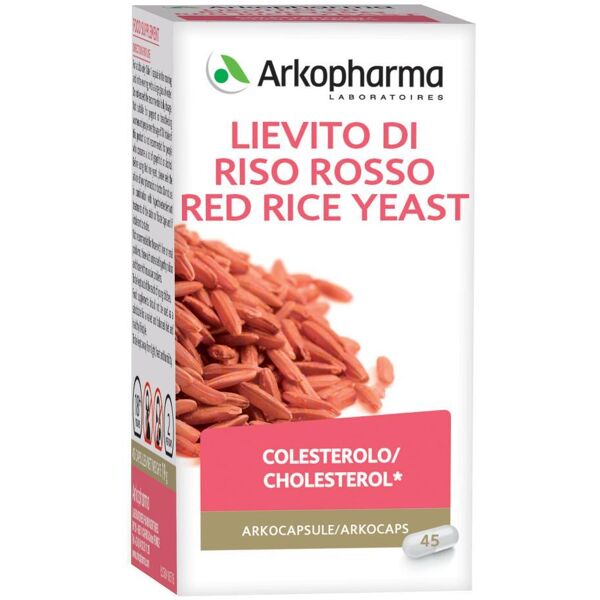 arkofarm srl arkopharma arkocapsule lievito di riso rosso integratore alimentare 45 capsule