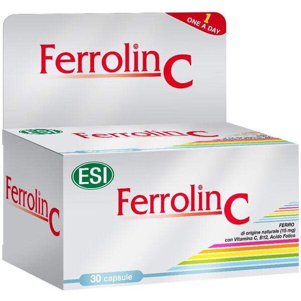 esi ferrolin c integratore alimentare vitamine e minerali 30 capsule