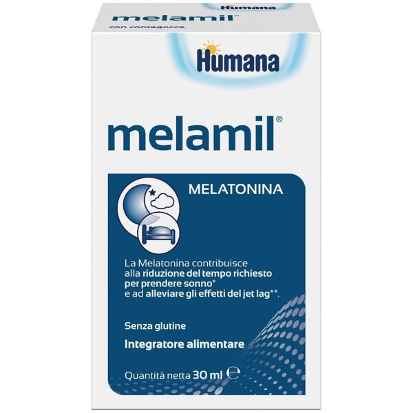 humana italia spa humana bambini sonno e relax melamil milte integratore gocce 30 ml