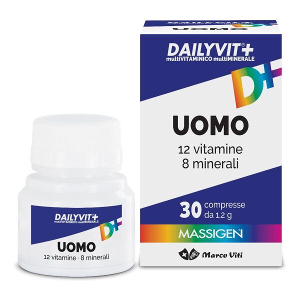 marco viti farmaceutici spa dailyvit+ uomo multivitaminico e multiminerale 30 compresse rivestite