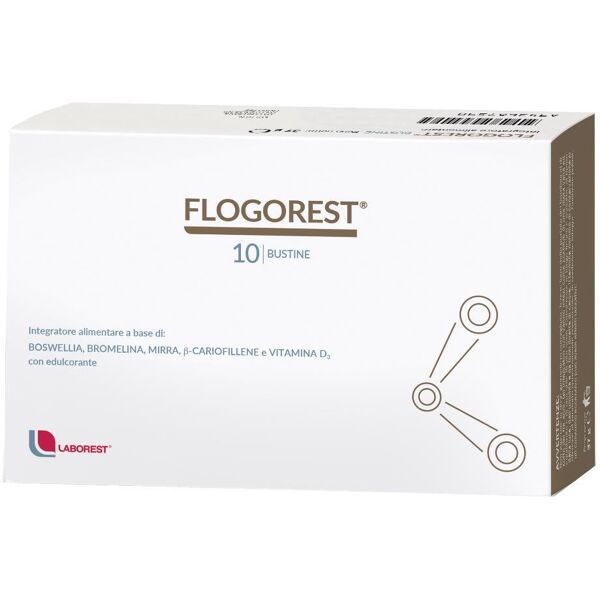 uriach italy flogorest  integratore alimentare a base di estratti di boswellia, bromelina 10 bustine