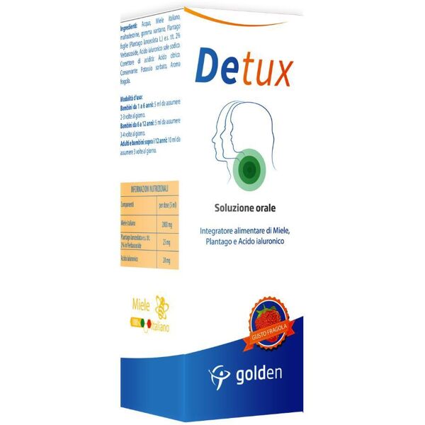 golden pharma srl golden pharma detux soluzione orale gusto fragola 150 ml