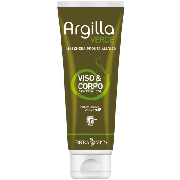 erba vita argilla verde maschera pronta