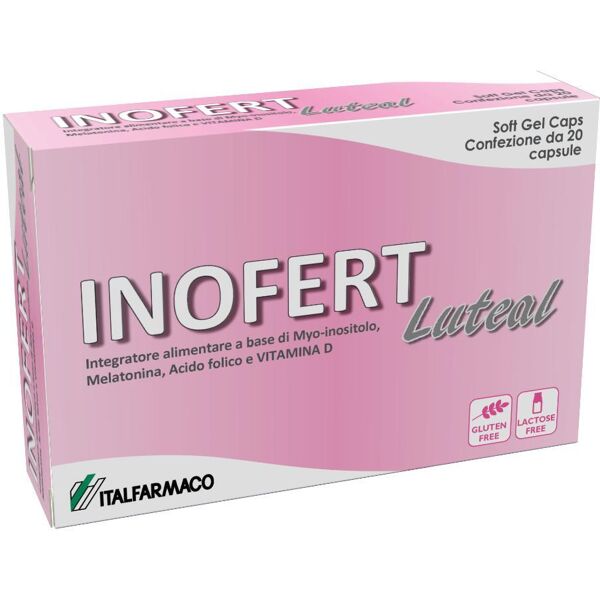 italfarmaco spa italfarmaco inofert luteal integratore alimentare 20 capsule soft gel