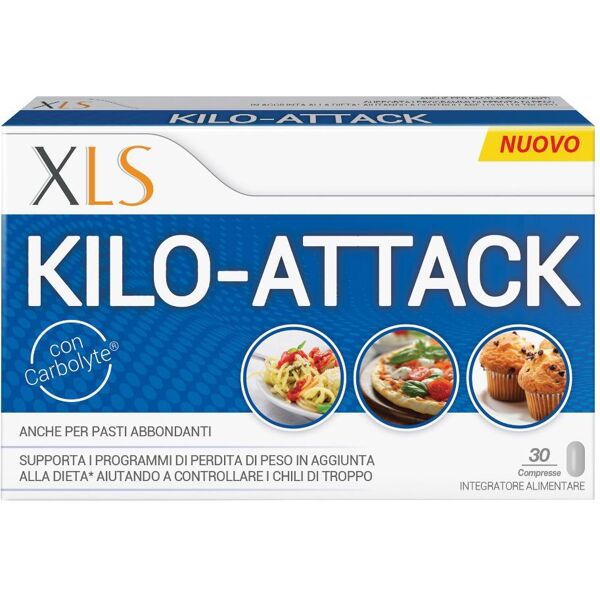 perrigo italia srl xls kilo attack  integratore alimentare per il controllo del peso 30 compresse