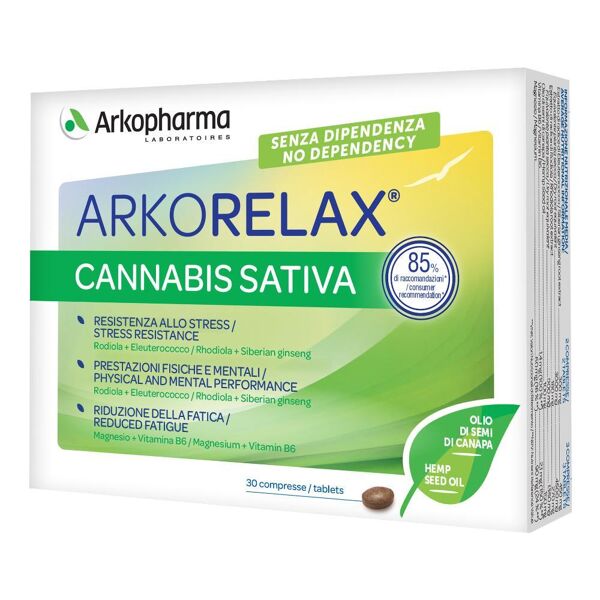 arkofarm srl arkorelax cannabis sativa30cpr