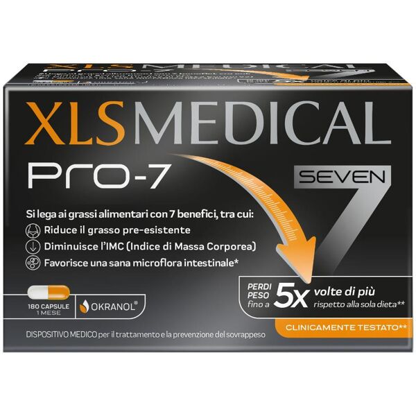 xls medical pro-7 180 capsule per supportare la perdita di peso - perrigo italia srl