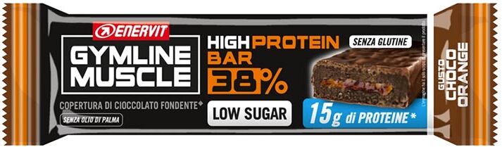 enervit protein integrazione sportiva gymline high protein 38 bar 15 g proteine chocolate 60 g