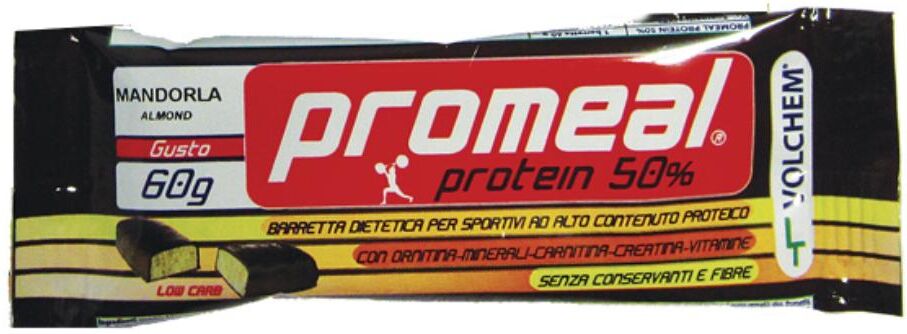 volchem srl volchem integrazione alimentare sportiva promeal protein mandorla barretta 60 g