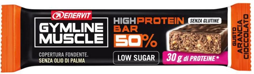 enervit gymline muscle high protein bar 50% barretta proteica 60 grassi