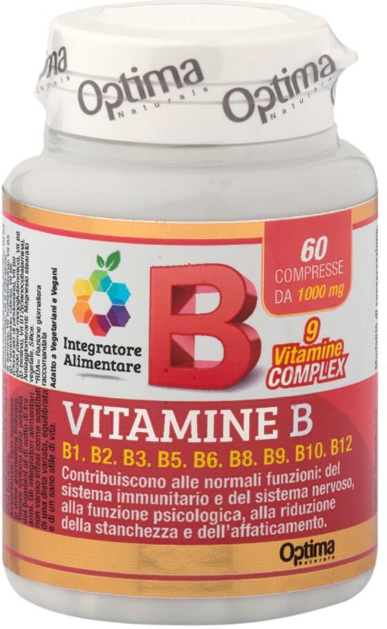 optima naturals srl optima naturals colours of life vitamine b complex 60 compresse 1000 mg